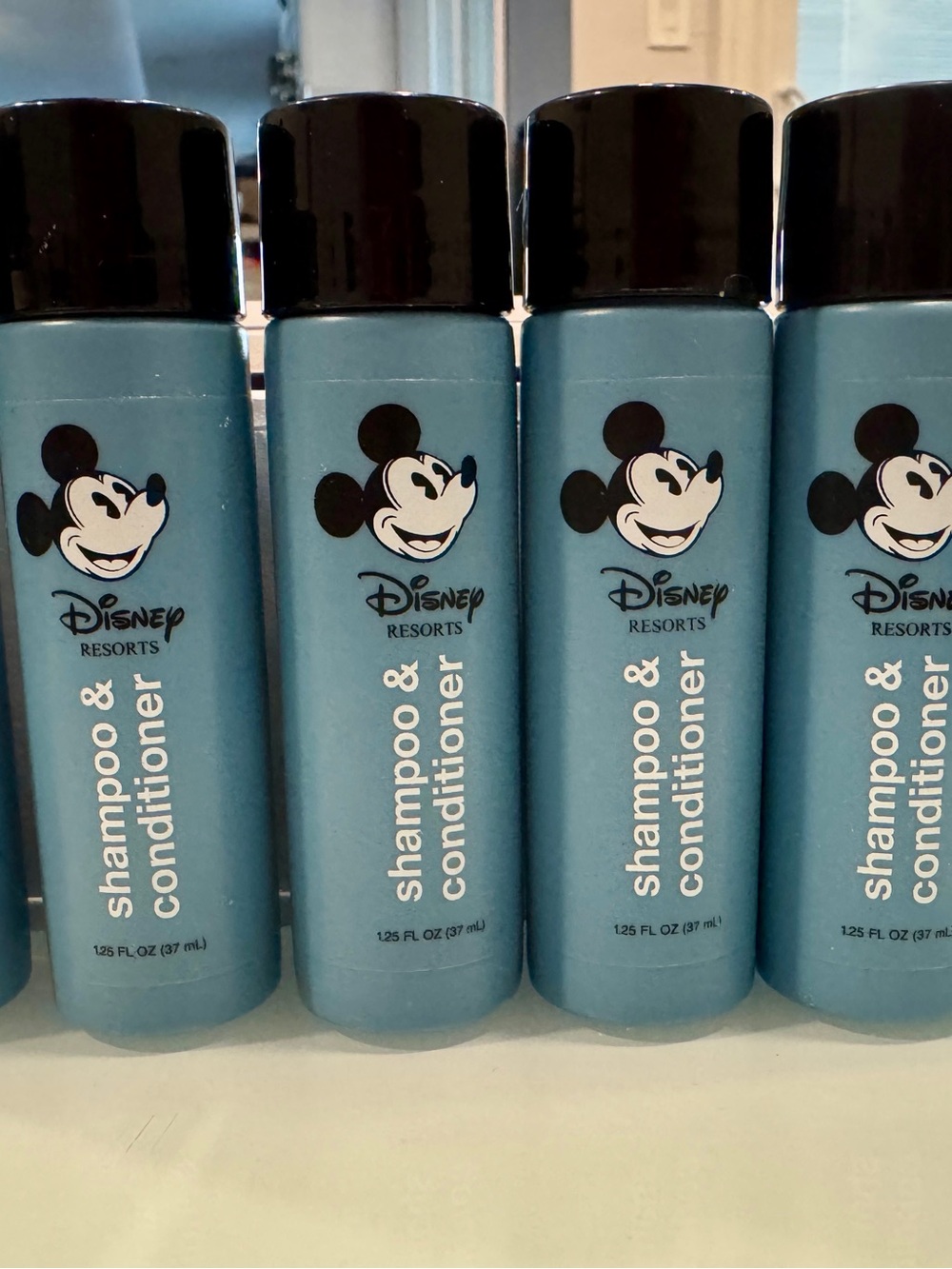 Disney Blue Mickey Shampoo & Conditioner Bottle Set